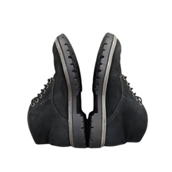 Skechers Shoes Womens 7.5 Boots Leather Work Combat Lace Up Black Classic Rugged - Picture 9 of 12